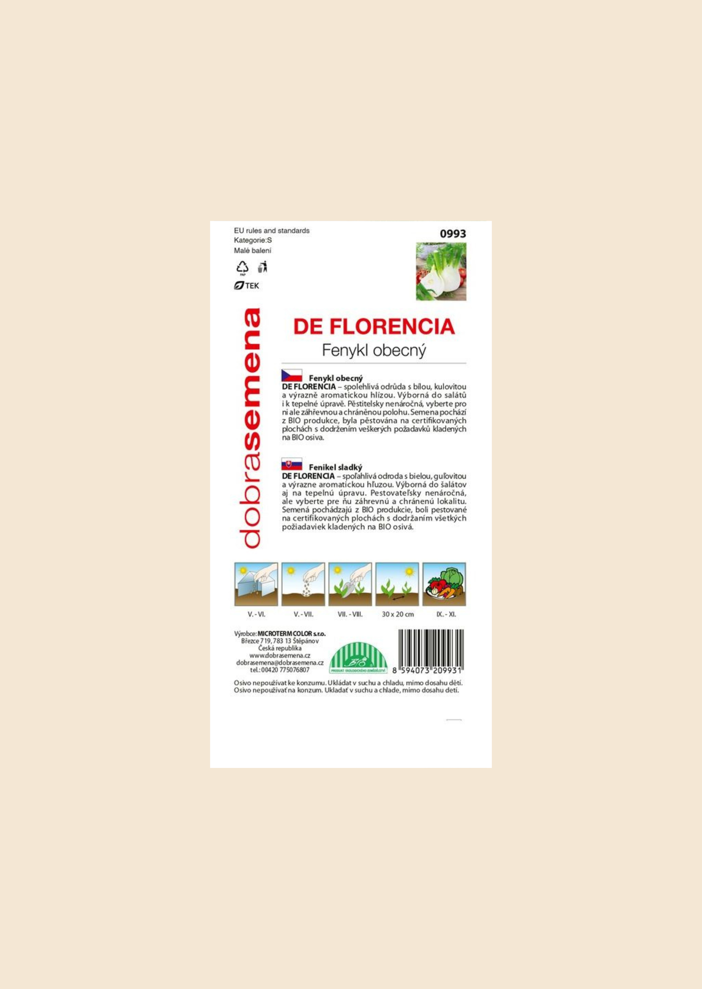 BIO Fenykl De Florencia 1,5 g