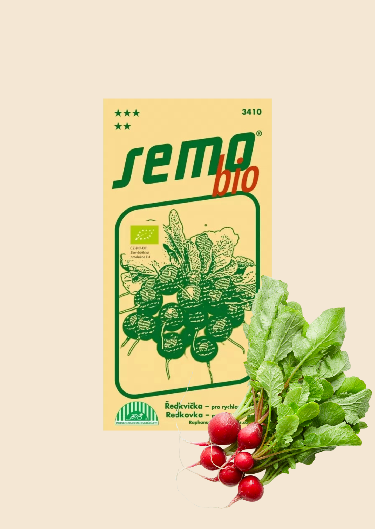 BIO Ředkvička červená Kvintara F1 0,8 g