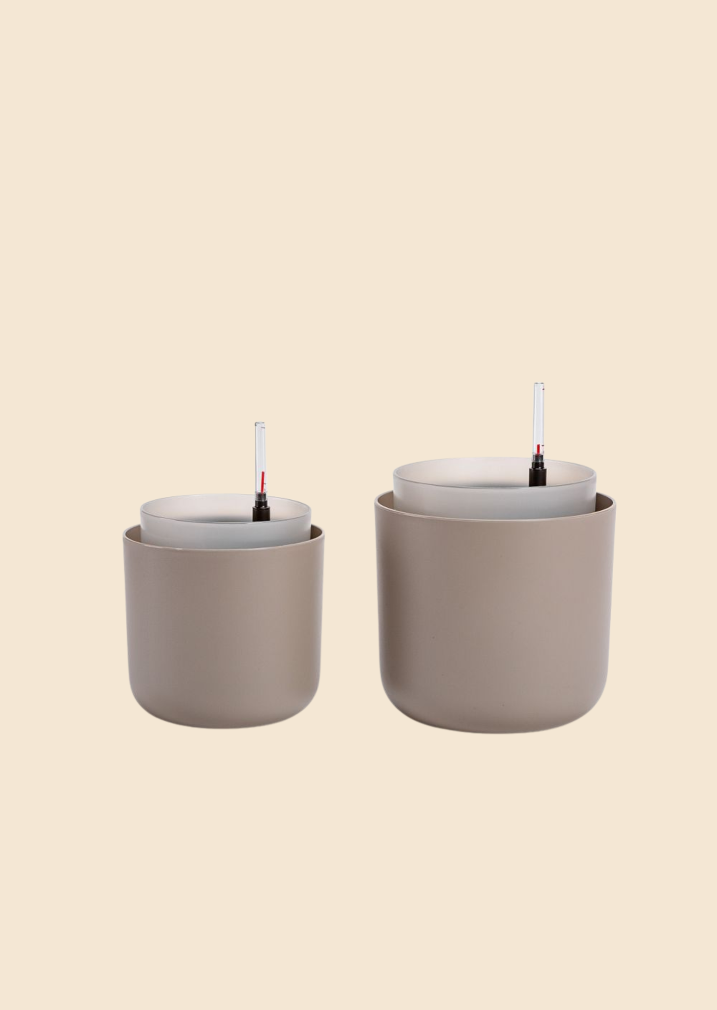 Samozavlažovací květináč Tolita Air taupe