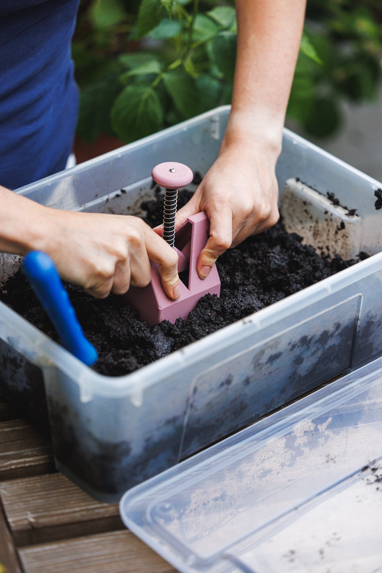 Soil blocker (kostkovač) pro 1 velkou kostku Kvítkoblok