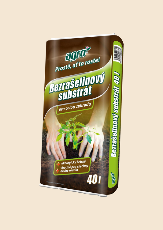 Zahradnický substrát bez rašeliny Agro 40 l