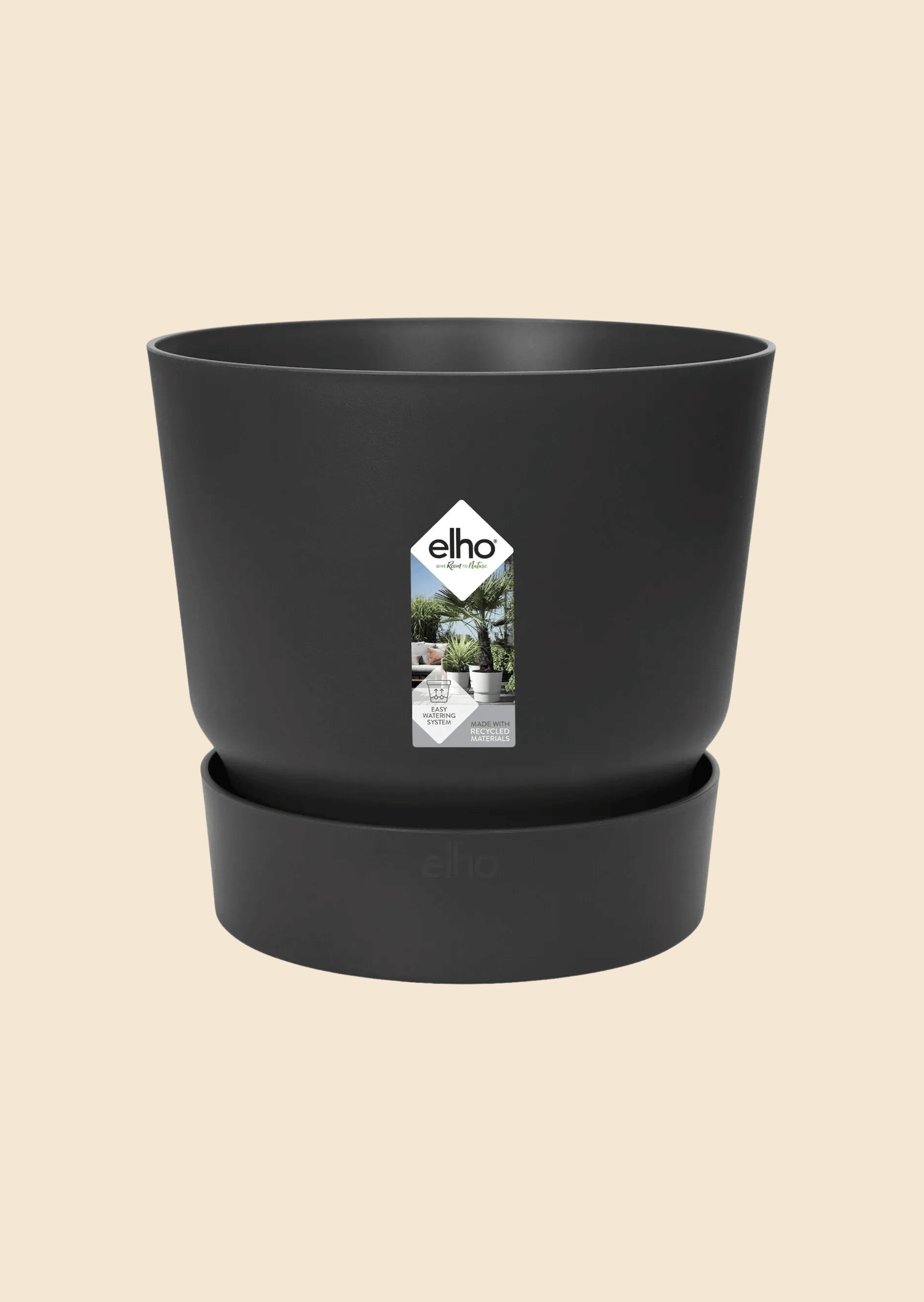 Květináč Elho Greenville 25 cm Black