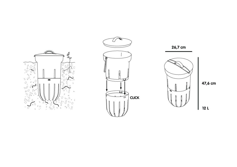 Vermikompostér do záhonu